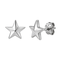 Polished Star Stud Earrings – Silver | GRUNJOUB