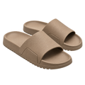 Modern Cushioned Slide Sandals – Dark Beige | GRUNJOUB